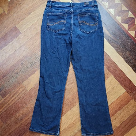 Lee Dark Wash Boot Cut Jeans Size 8 Short - Picture 9 of 14